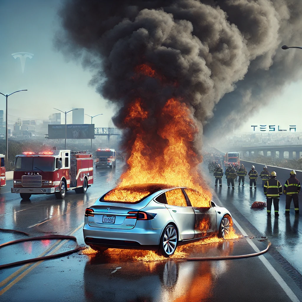 سيارات تسلا تشتعل، وإيلون ماسك تحت الضغط